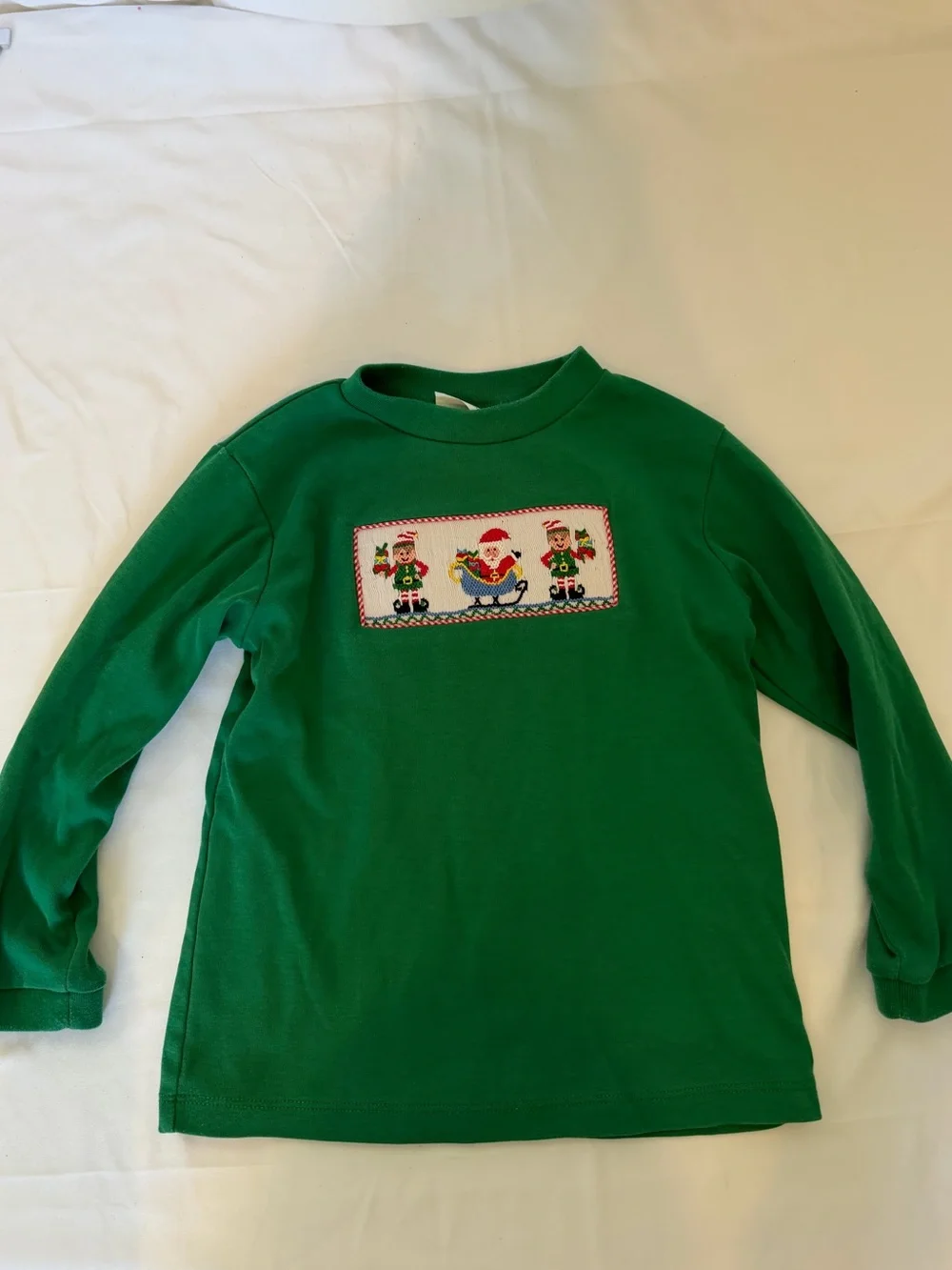 4T Top Bundle – Smocked by Stellybelly & Disney Mickey Holiday Sweater – EUC